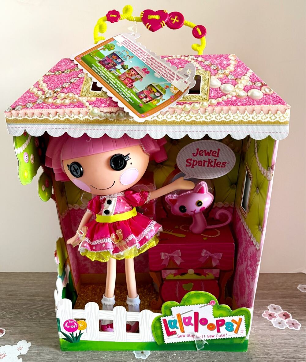 Lalaloopsy Jewel Sparkles 12" Doll w/ Persian Cat New 2021 MGA 10th Anniversary